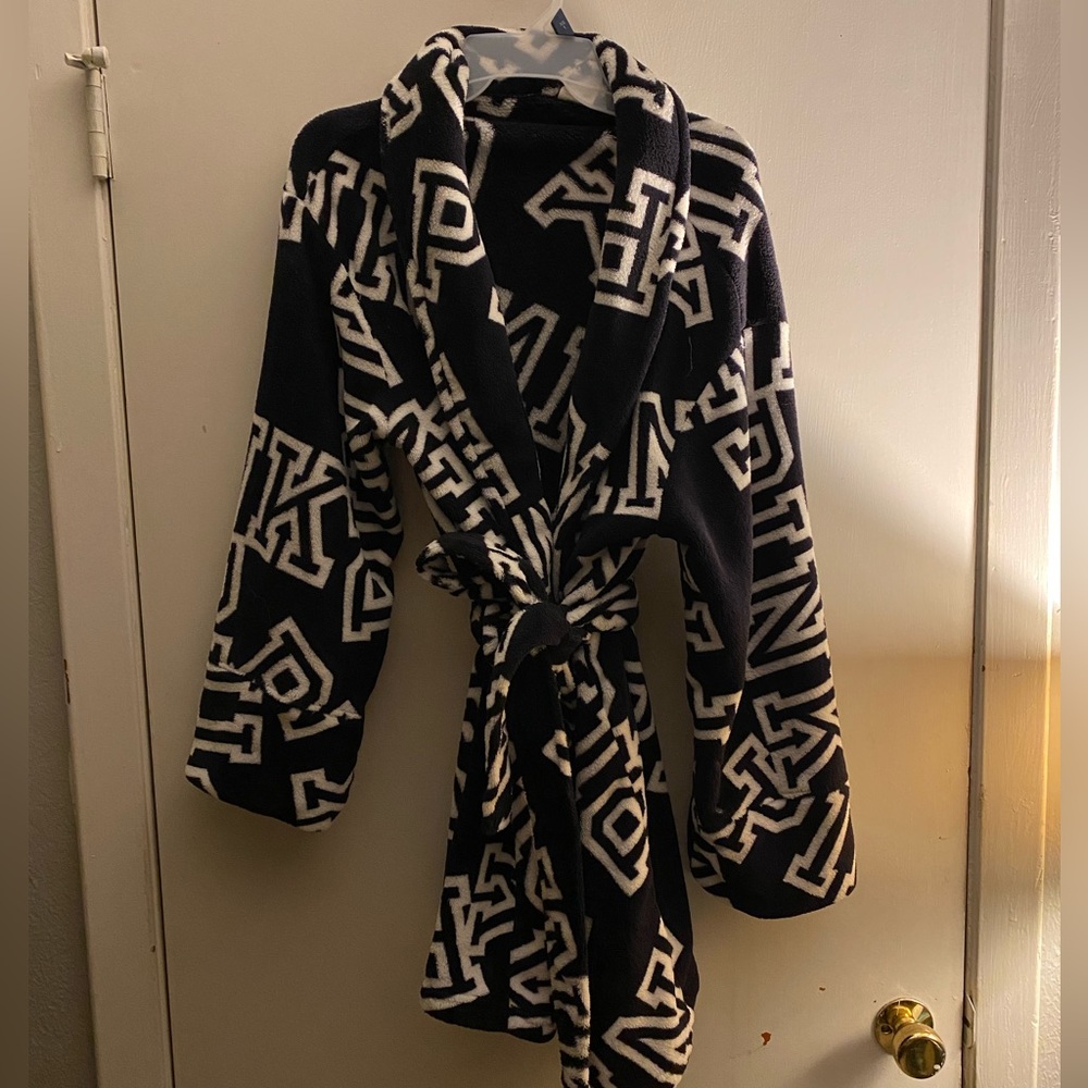 Pink bath robe
